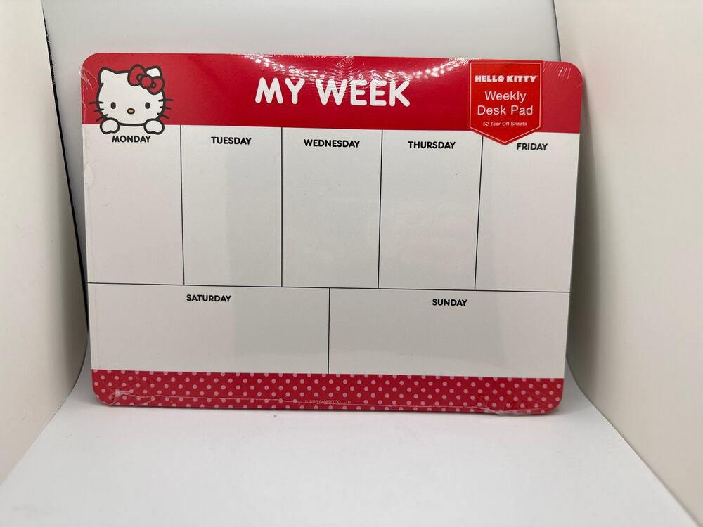 Hello Kitty Weekly Calendar